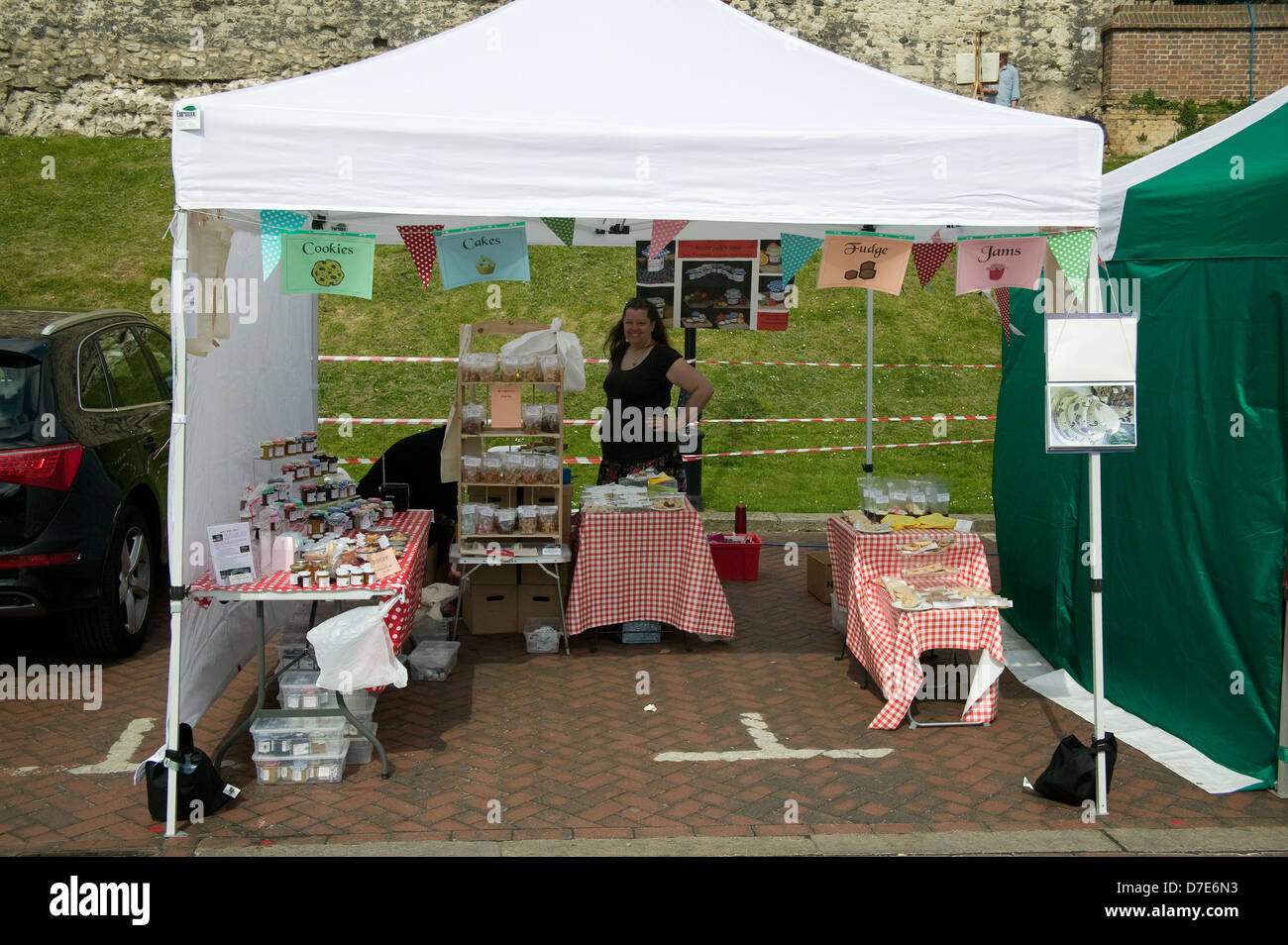 Shop stall Rochester High Street Rochester Kent Stockfoto