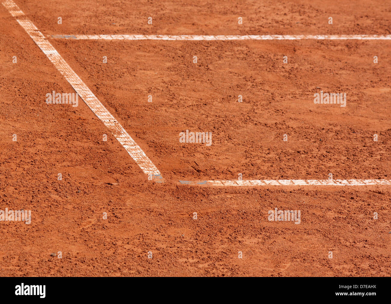 Kennzeichnung der Tennisplatz Stockfoto