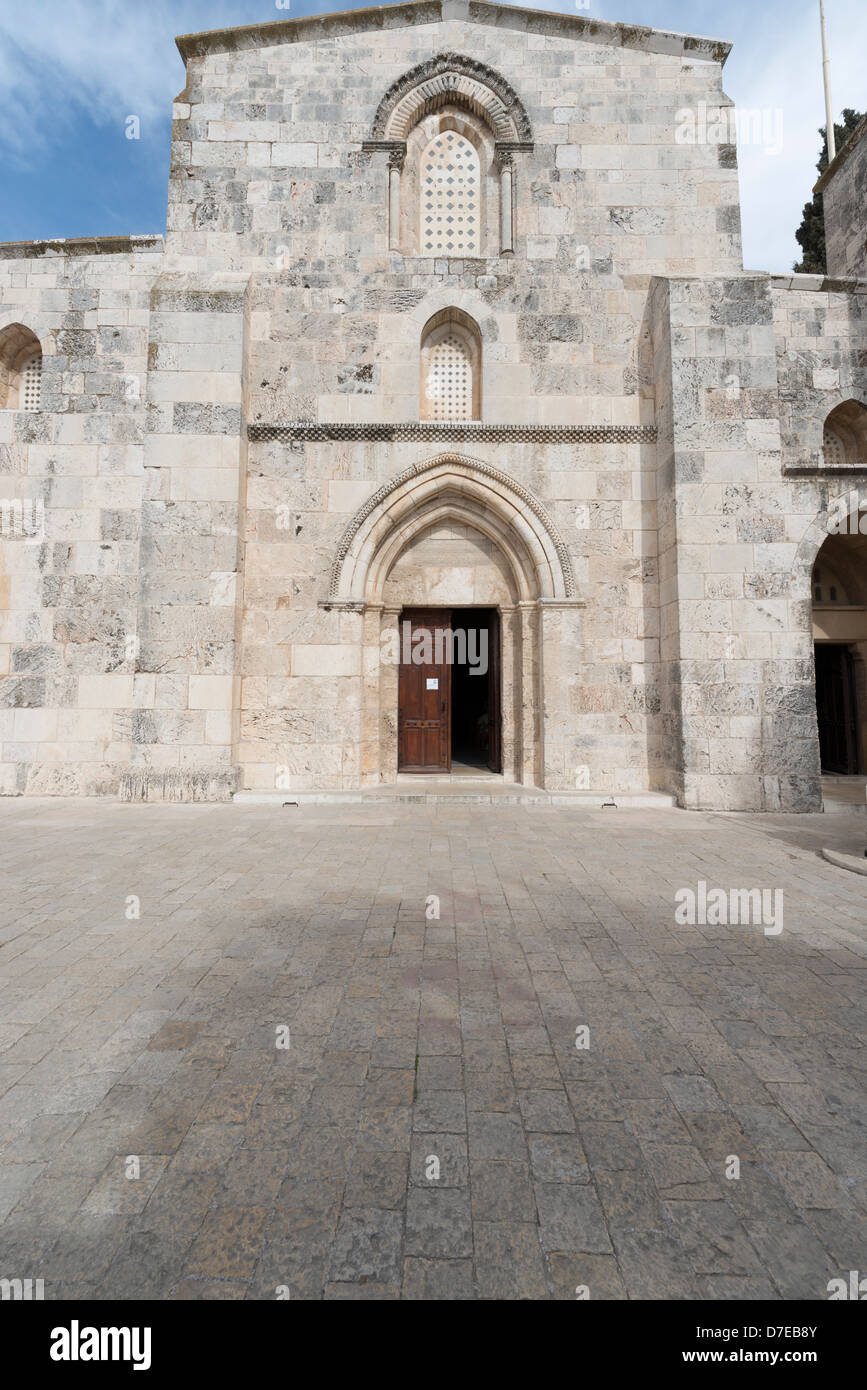 Eingang des Kreuzfahrers Annenkirche in Jerusalem, Israel Stockfoto