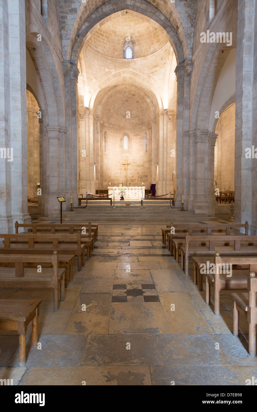 Chor der Kreuzfahrer Annenkirche in Jerusalem, Israel Stockfoto