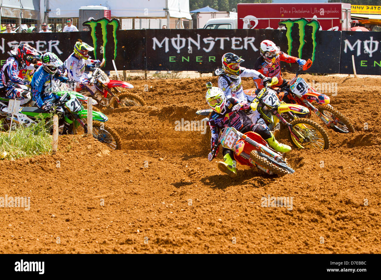 Agueda, Portugal, 5. Mai 2013, World Championship MX1, Italiener Antonio Cairoli mit einer KTM gewinnt Rennen 2 und 3. im Rennen 1 war. Bildnachweis: Cesar Soares / Alamy Live News Stockfoto