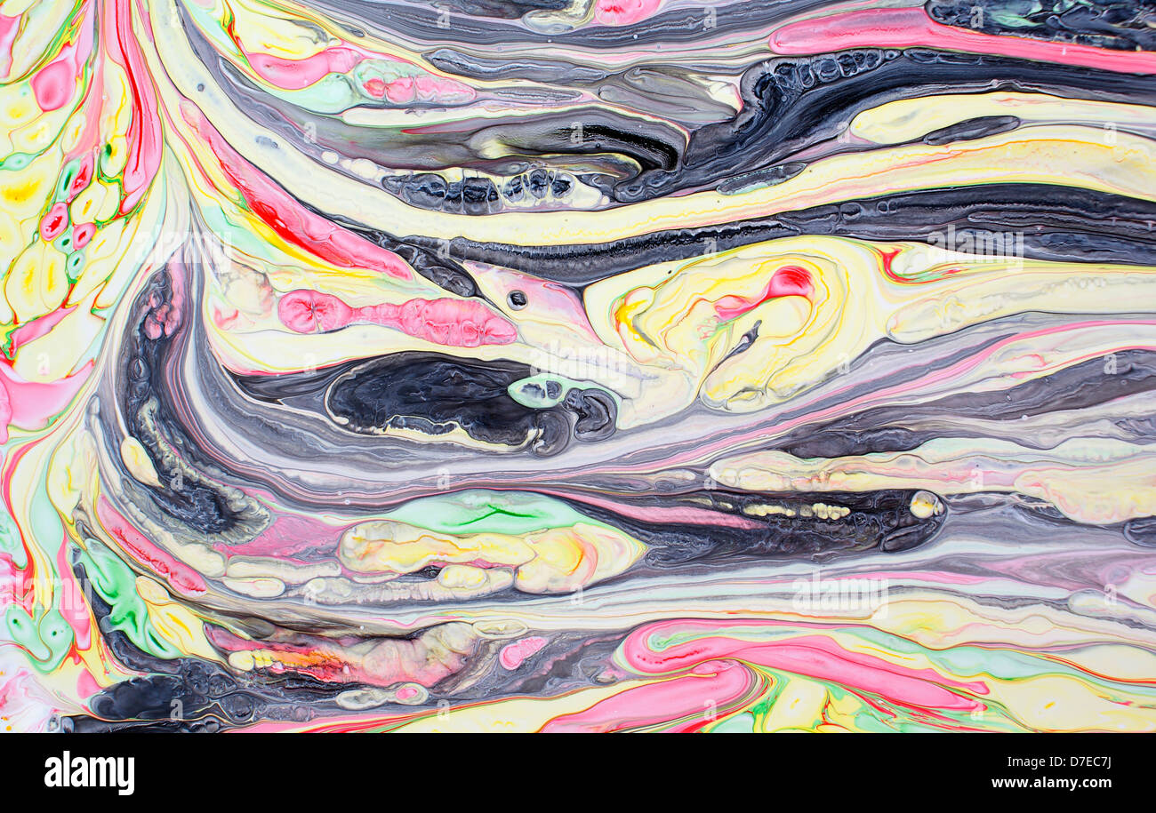 Wellen aus bunten Farbe als Hintergrund Stockfoto
