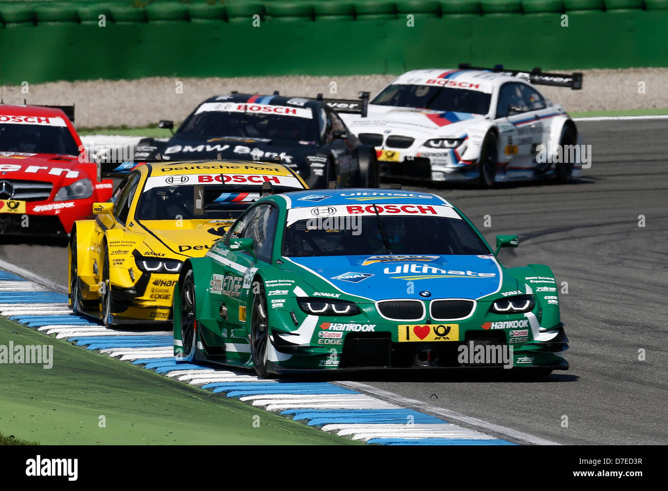 Motorsport / DTM: Deutsche Tourenwagen Meisterschaft 2013 1. Rennen in Hockenheim, #7 Augusto Farfus (BH, BMW Team RBM / BMW M3 DTM), Stockfoto