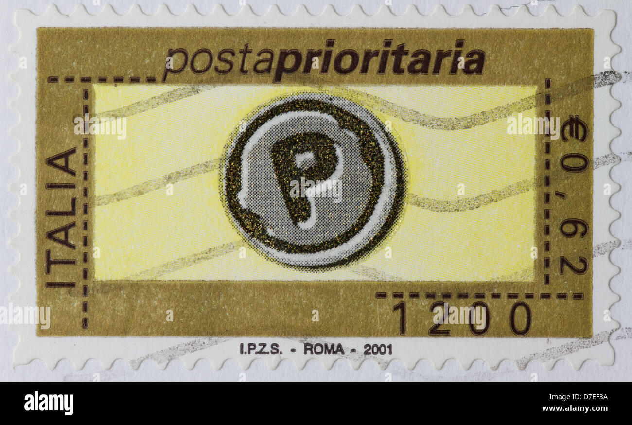 Briefmarke-Italien Stockfoto