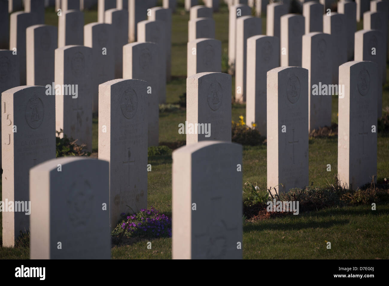 Die britische Kriegsgräberstätte, Bayeux, Frankreich Stockfoto