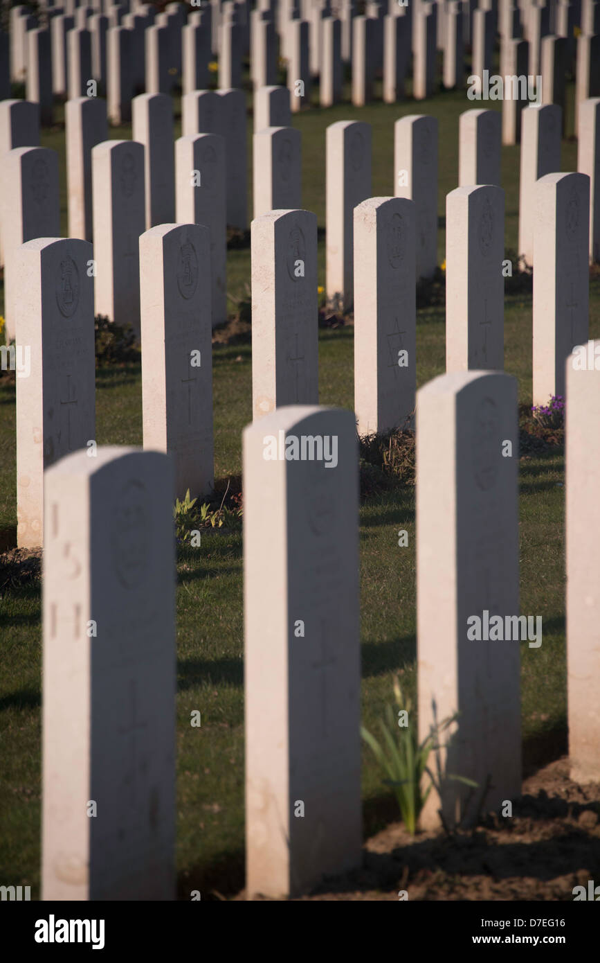 Die britische Kriegsgräberstätte, Bayeux, Frankreich Stockfoto