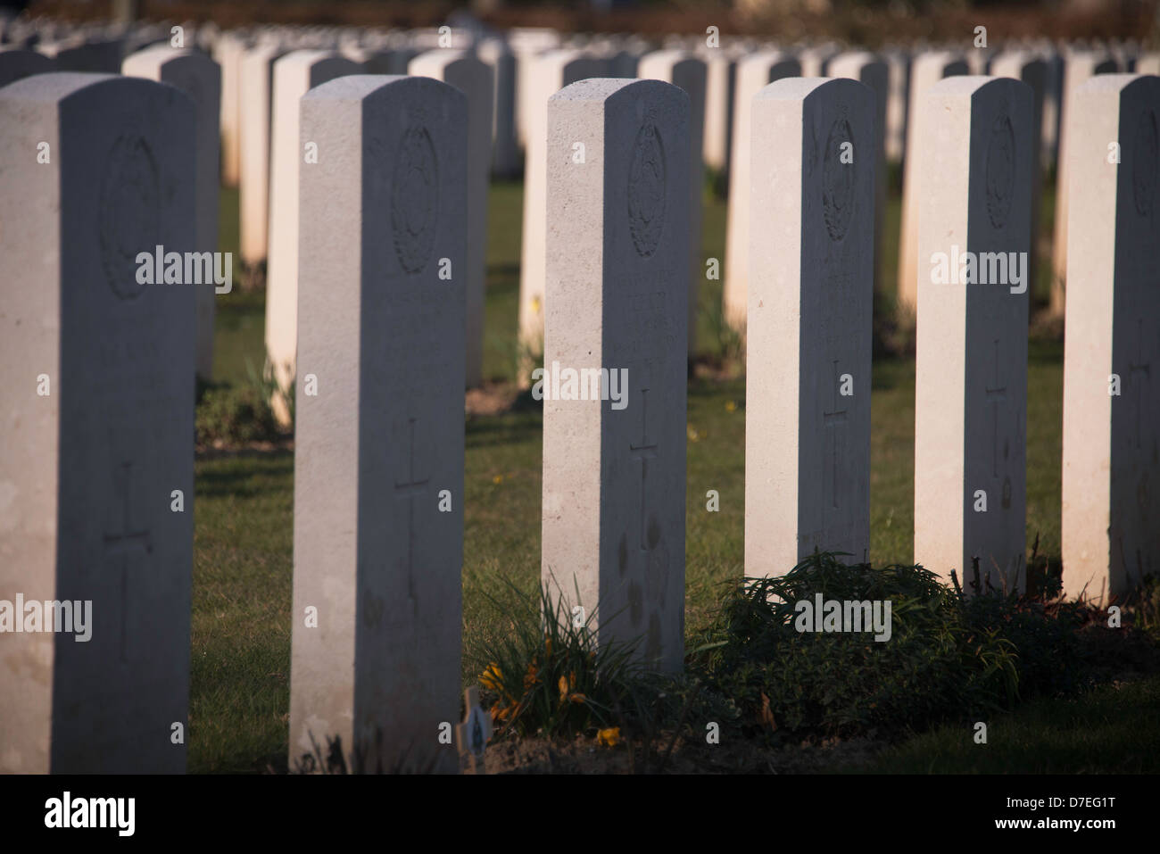 Die britische Kriegsgräberstätte, Bayeux, Frankreich Stockfoto