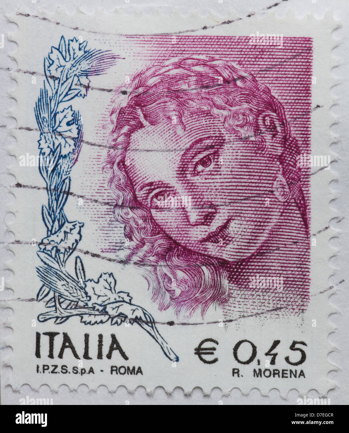 Briefmarke-Italien Stockfoto