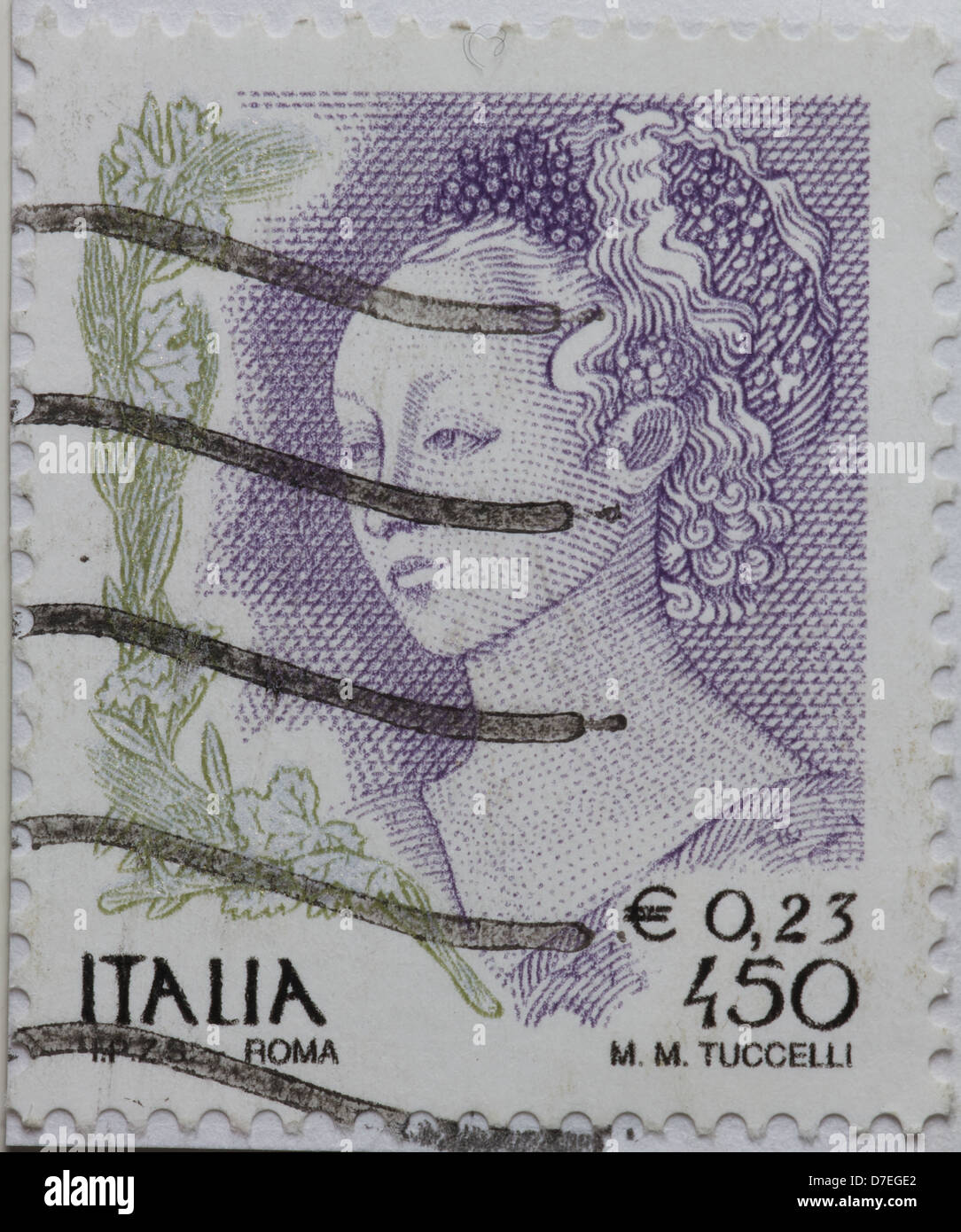 Briefmarke-Italien Stockfoto