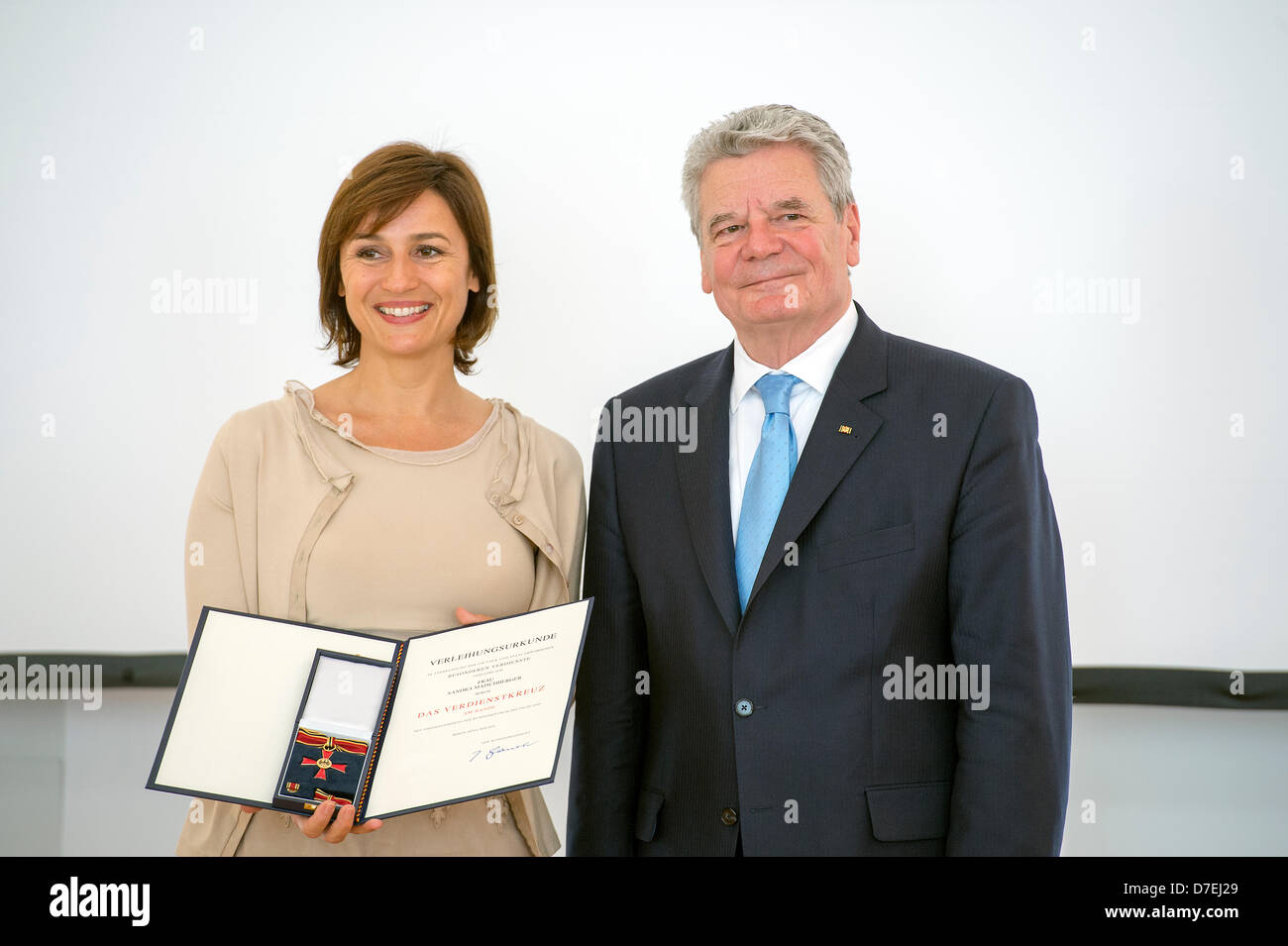 Berlin, Deutschland. 6. Mai 2013. Bundespräsidenten gewährt den Verdienstorden der Bundesrepublik Deutschland zwölf Männer und Frauen für ihr Engagement im Bereich der Bildung. Die Preisverleihung findet im Bellevue Palace. Kredit: Kredit: Gonçalo Silva/Alamy Live-Nachrichten. Stockfoto