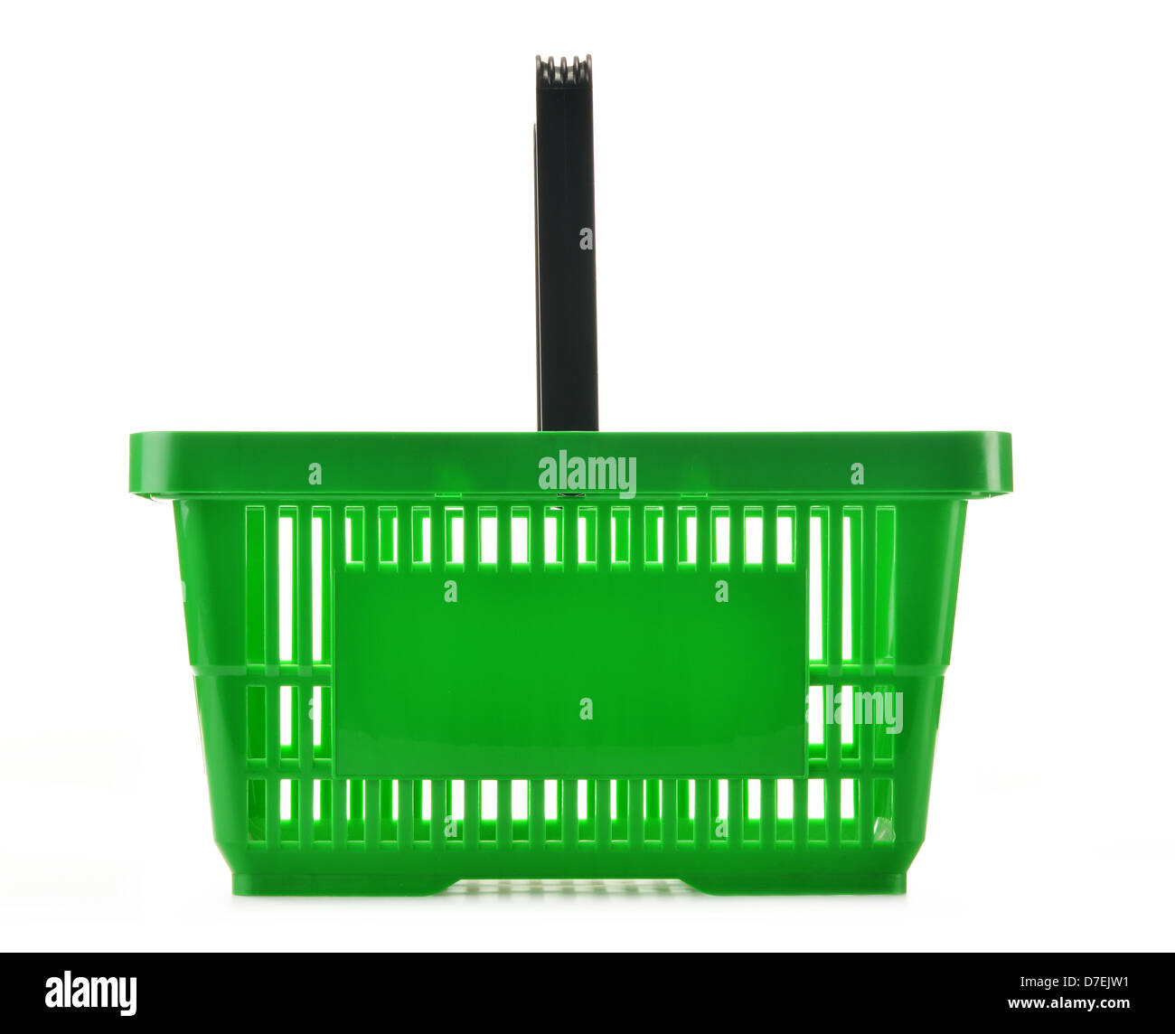 Kunststoff-Einkaufskorb isoliert auf weiss Stockfotografie - Alamy