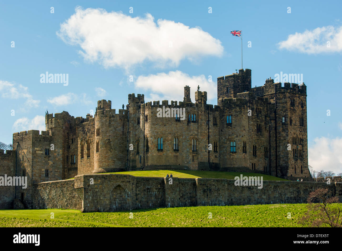 Alnwick Castle Stockfoto