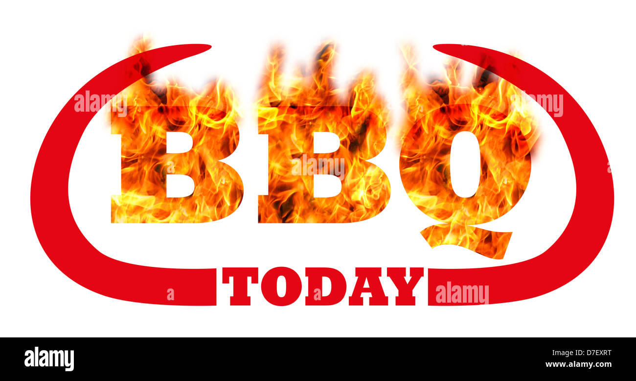 Grill-Party-Einladung Stockfoto