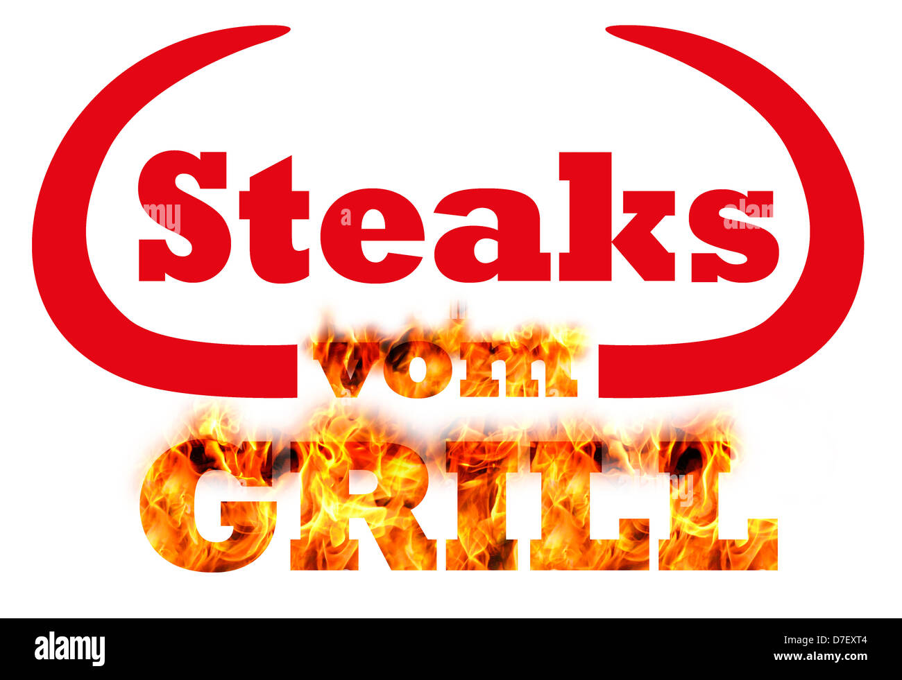 Grill-Party-Einladung Stockfoto