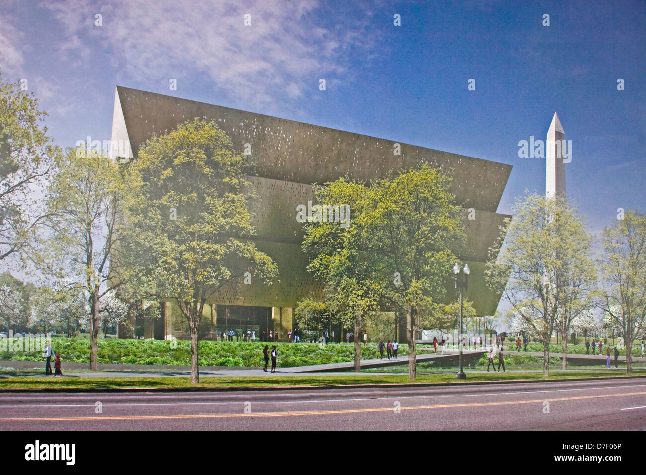 Architektenentwurf des National Museum of African American History und Kultur. Stockfoto