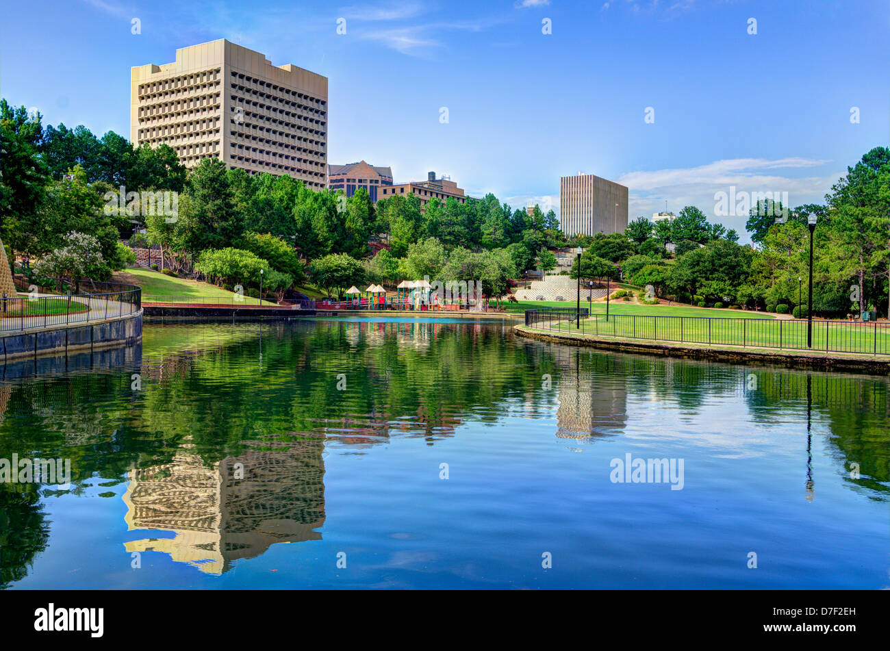 Finlay Park in Columbia, South Carolina. Stockfoto