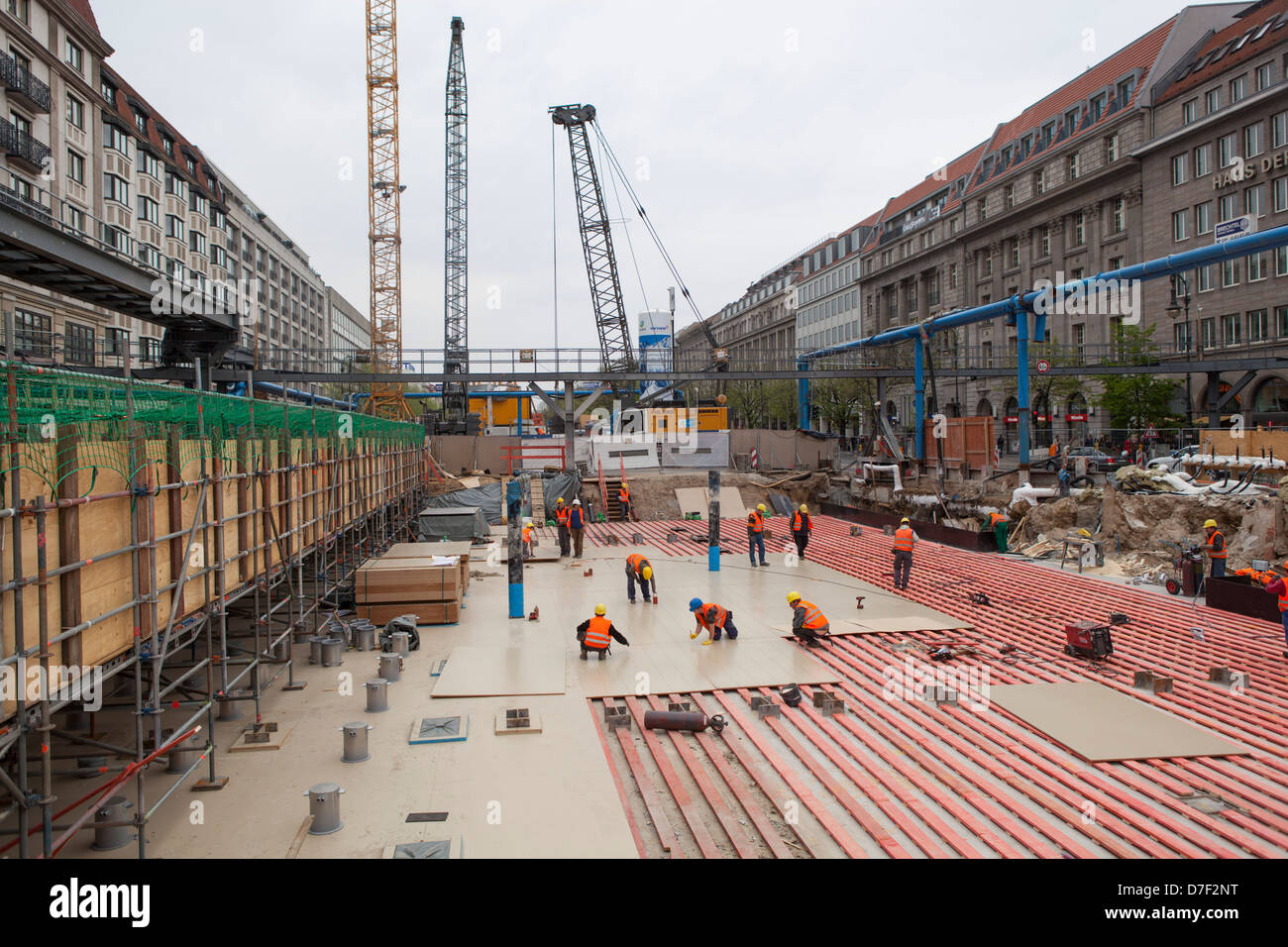 Bautätigkeit im Zentrum von Berlin Stockfoto
