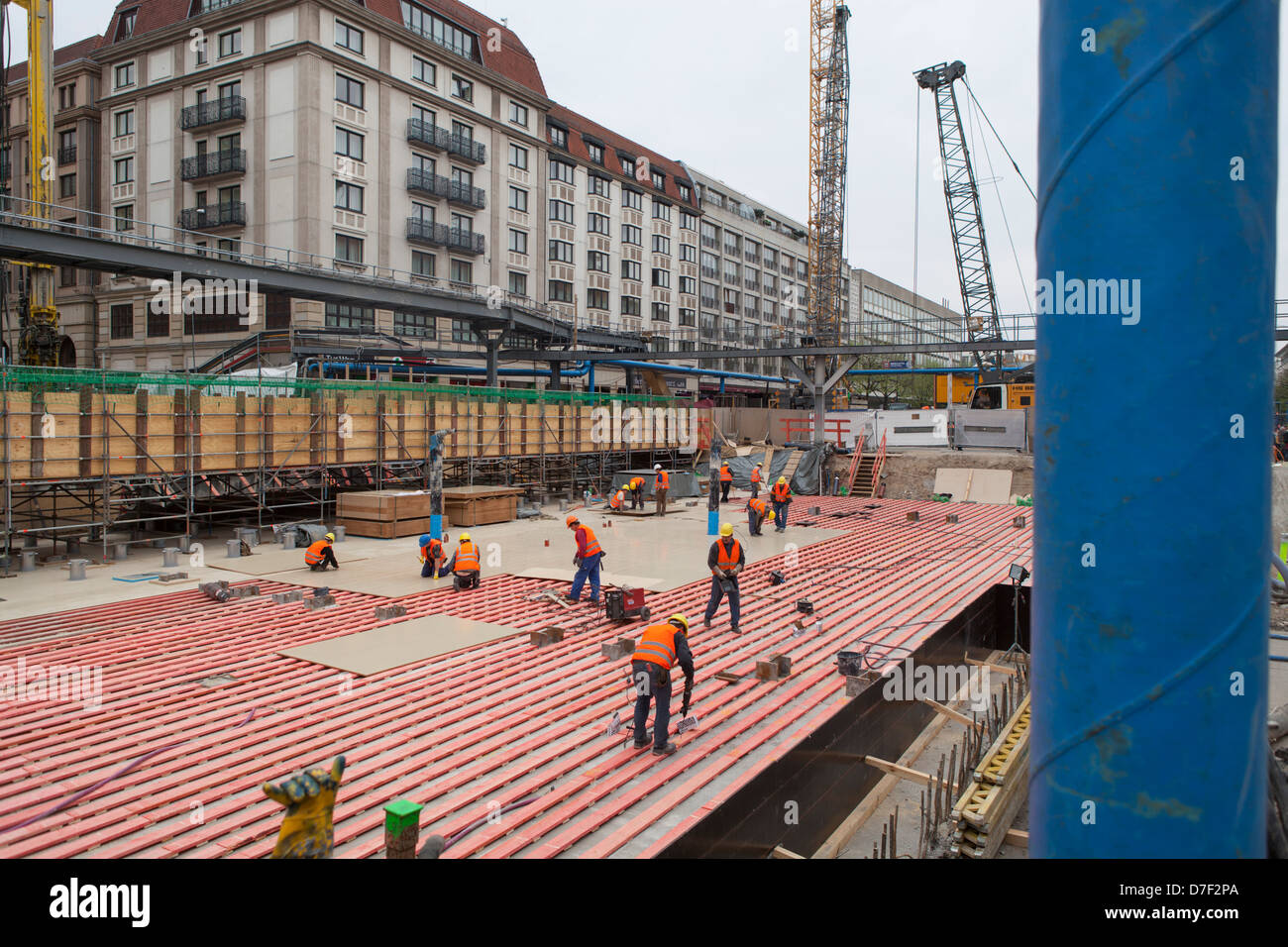 Bautätigkeit im Zentrum von Berlin Stockfoto
