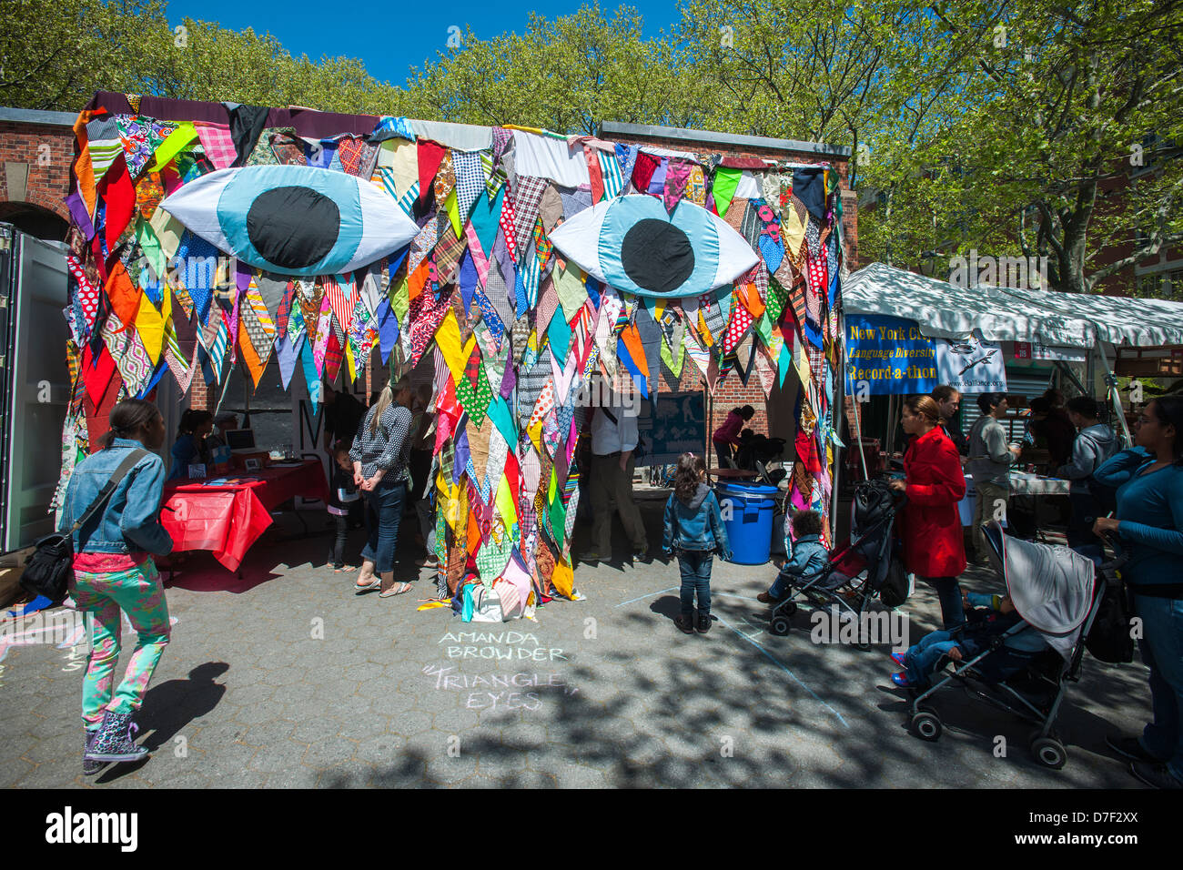 Die "Stadt der Ideen" Straßenfest in der Lower East Side von New York Stockfoto