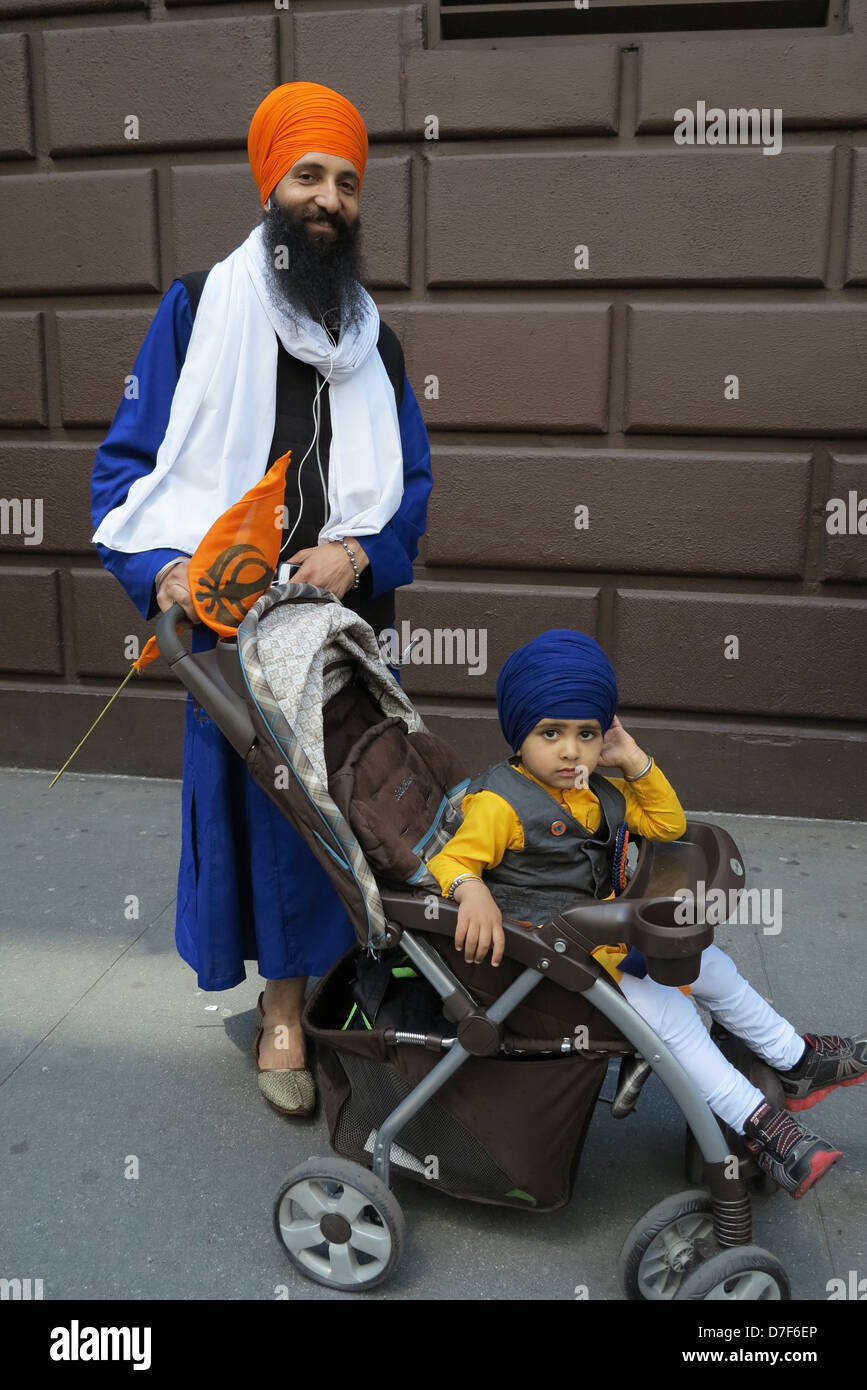 New York City, New York: 26. jährliche Sikh Day Parade, 2013. Stockfoto