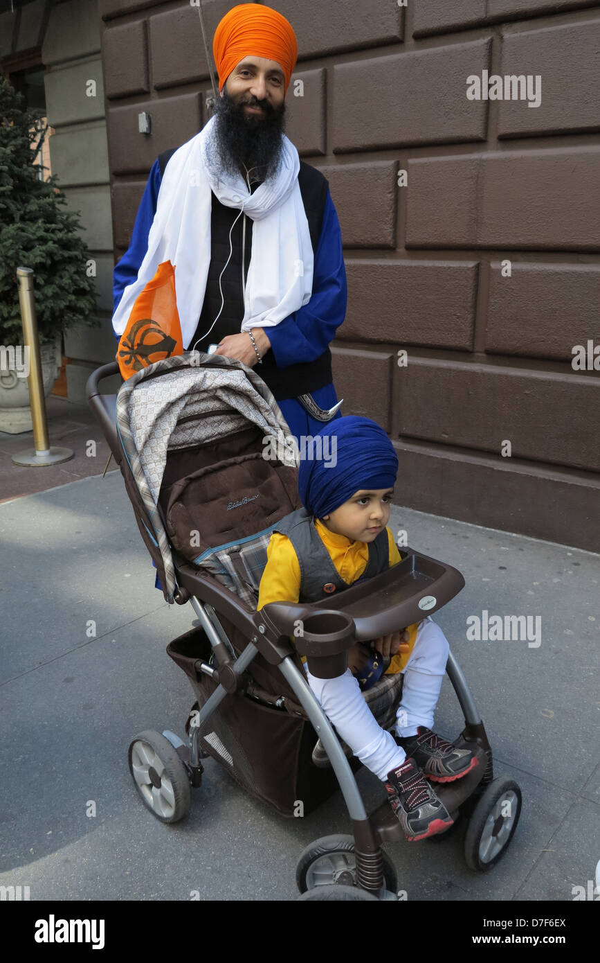 New York City, New York: 26. jährliche Sikh Day Parade, 2013. Stockfoto