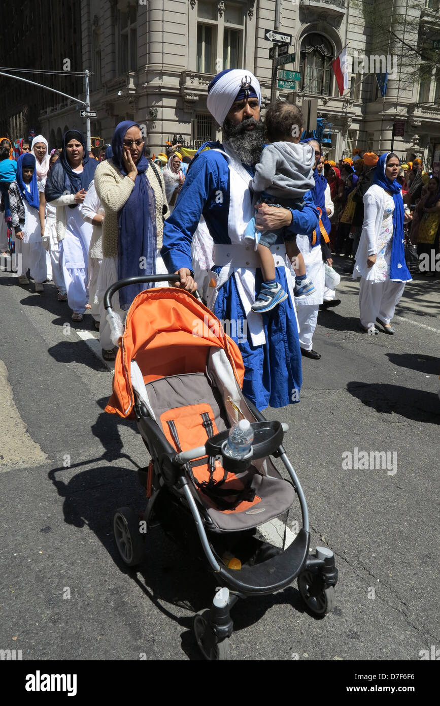 New York City, New York: 26. jährliche Sikh Day Parade, 2013. Stockfoto