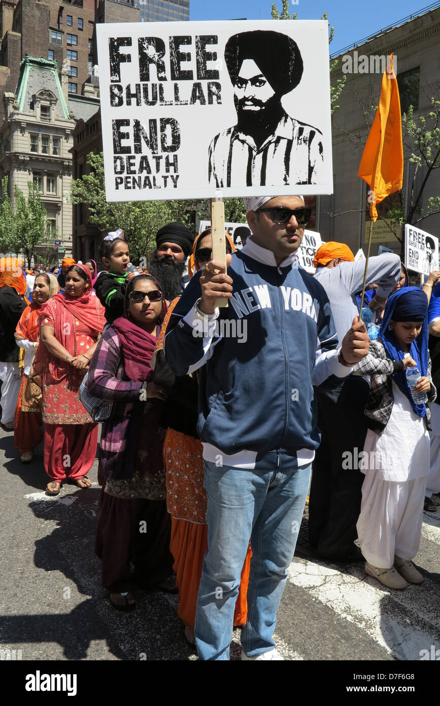 New York City, New York: 26. jährliche Sikh Day Parade, 2013. Stockfoto
