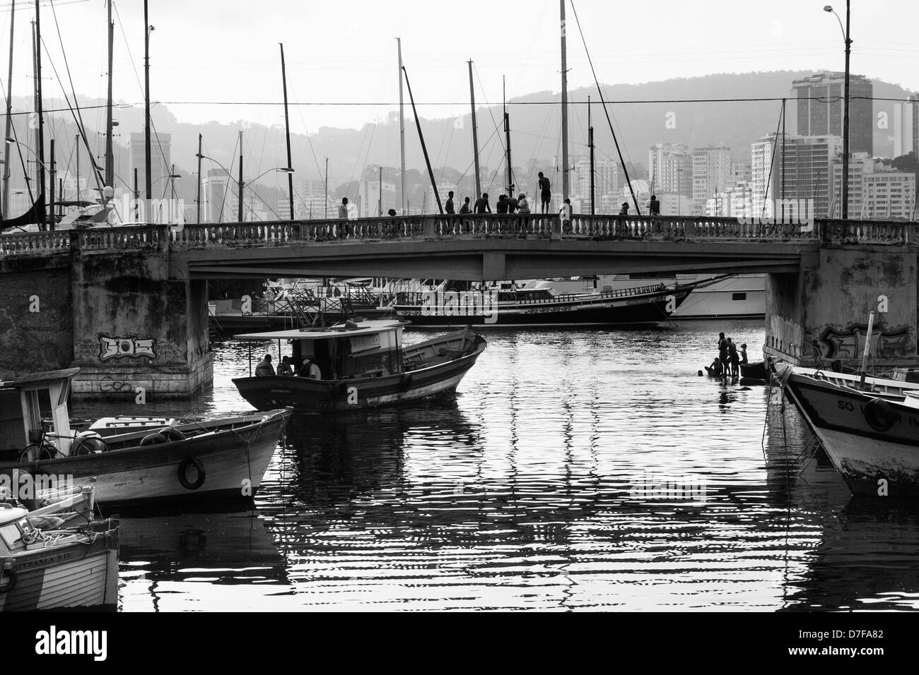 Urca, Rio De Janeiro, Brasilien. Colonia-Angeln. Stockfoto