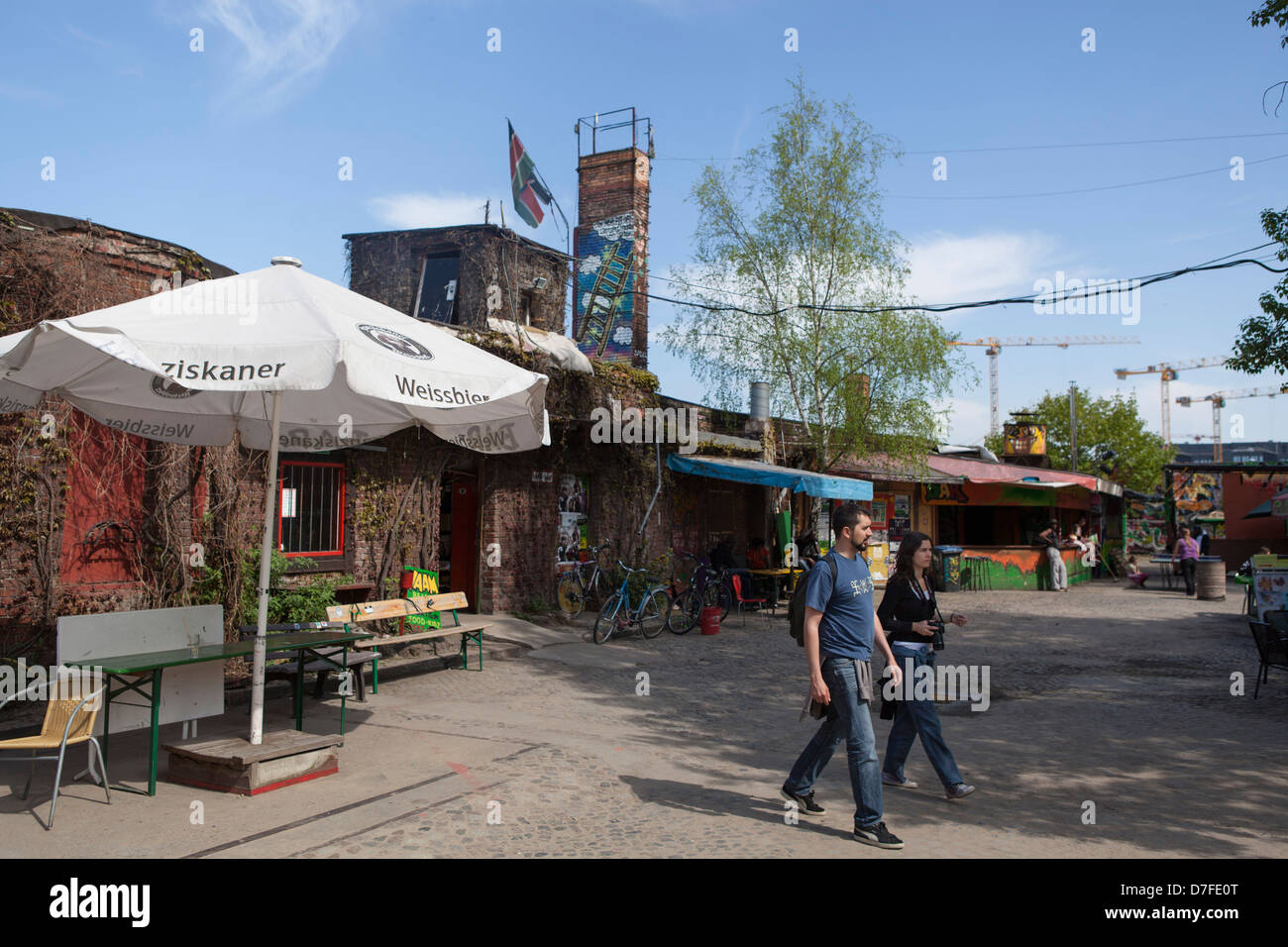 Yaam ist einer der wichtigsten Orte Europas für Jugend, Kultur und Lifestyle in Berlin, Deutschland Stockfoto