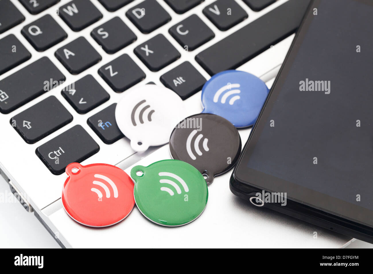 NFC-Tags Stockfoto