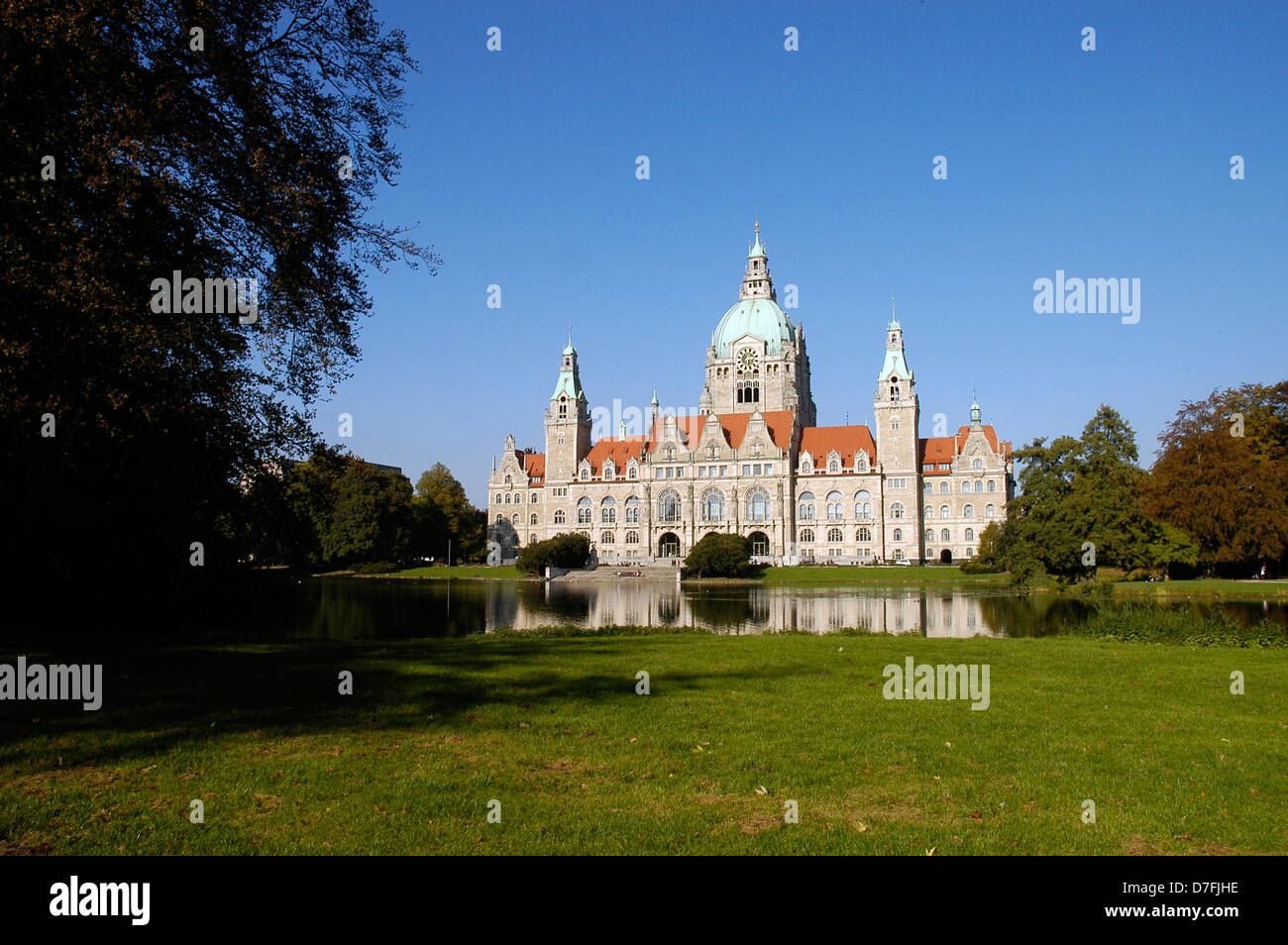 Deutschland, Hannover, neues Rathaus, Neues Rathaus Stockfotografie - Alamy