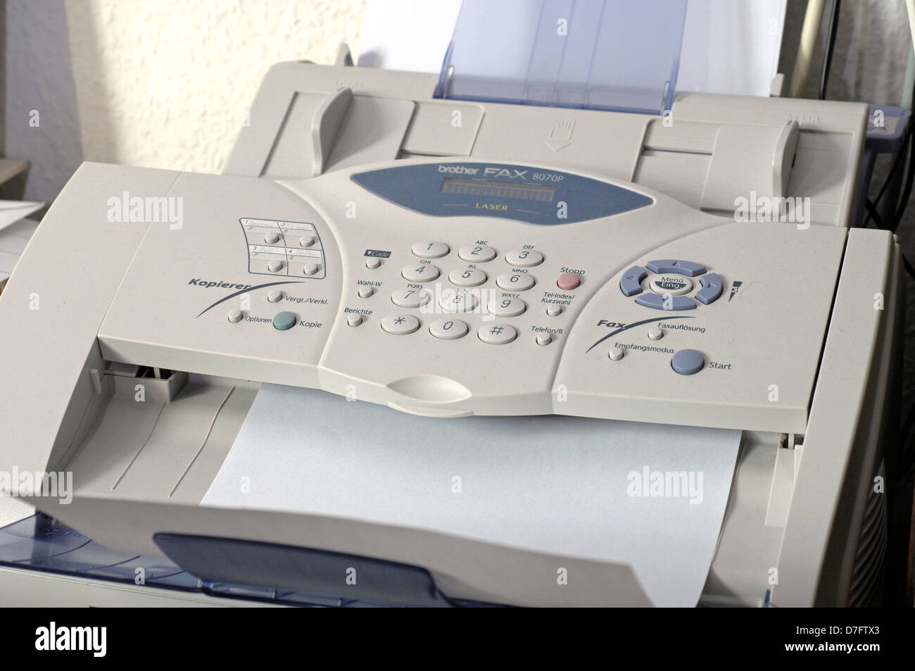 Fax, Computer, Büro, Fax Büro Stockfoto