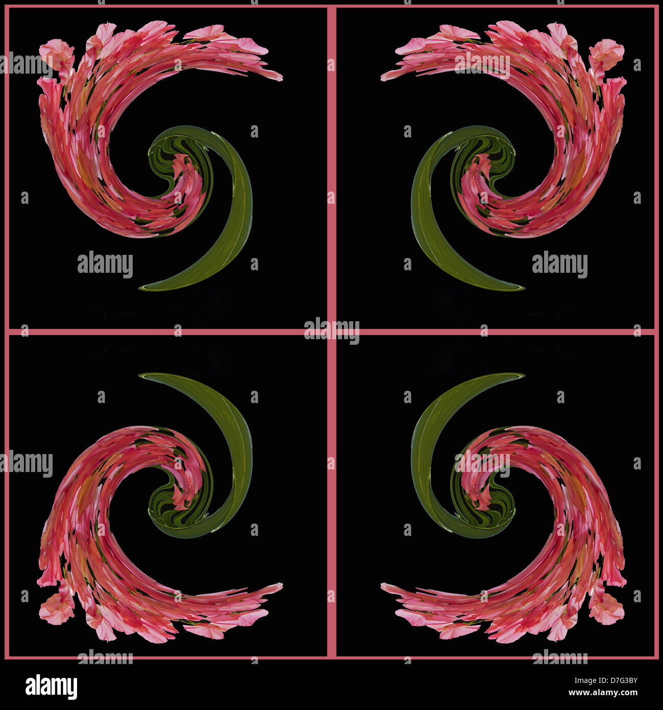 Abstrakte florale Kunst Stockfoto