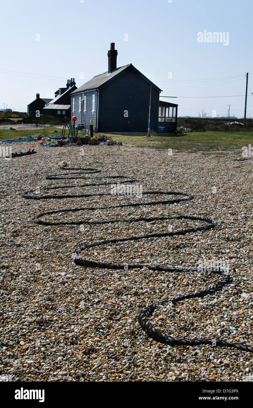 Coastal Garten bei Dungeness in Kent Stockfoto