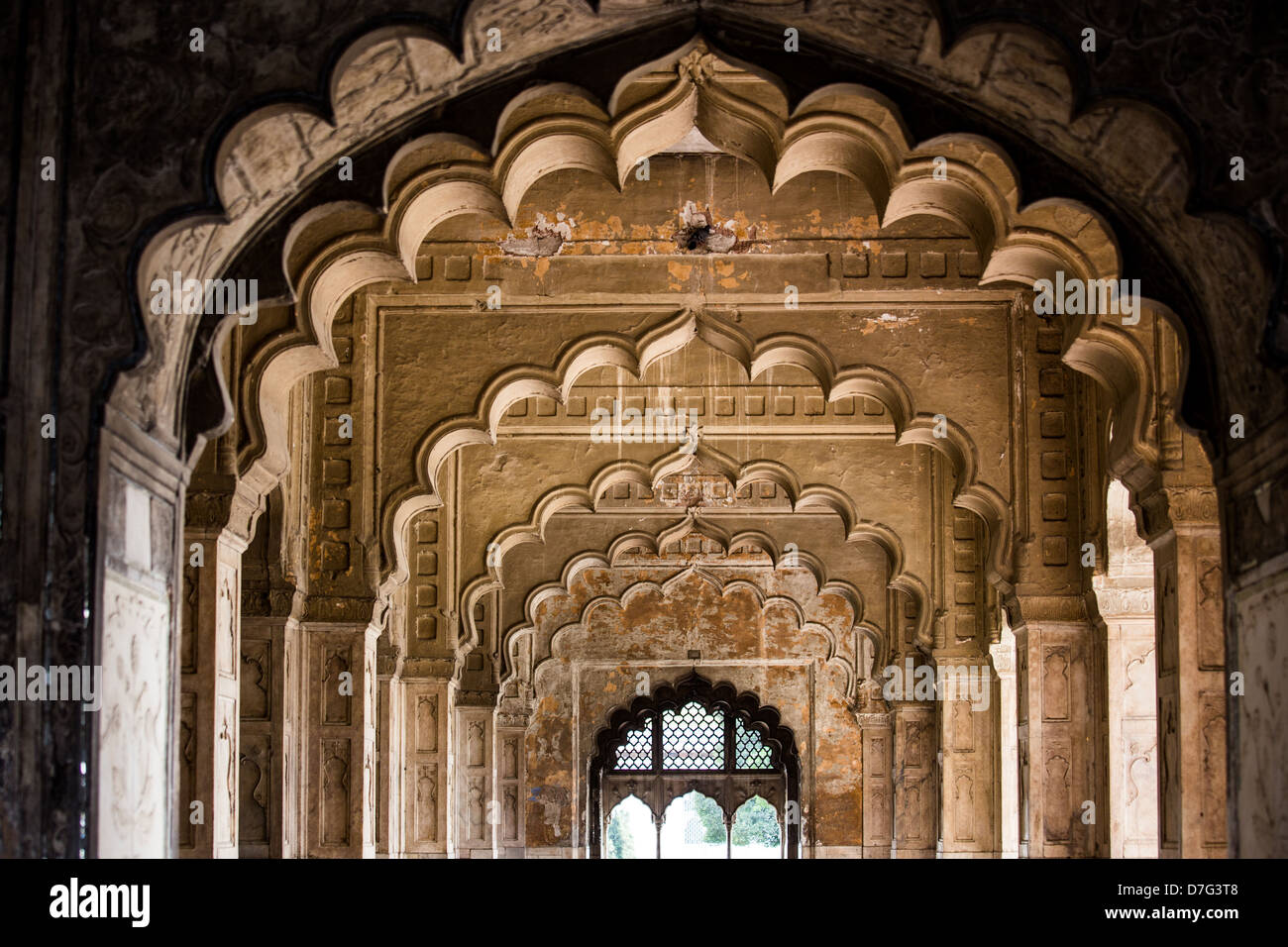 Diwan ich Khas, Roten Fort, Delhi Stockfoto