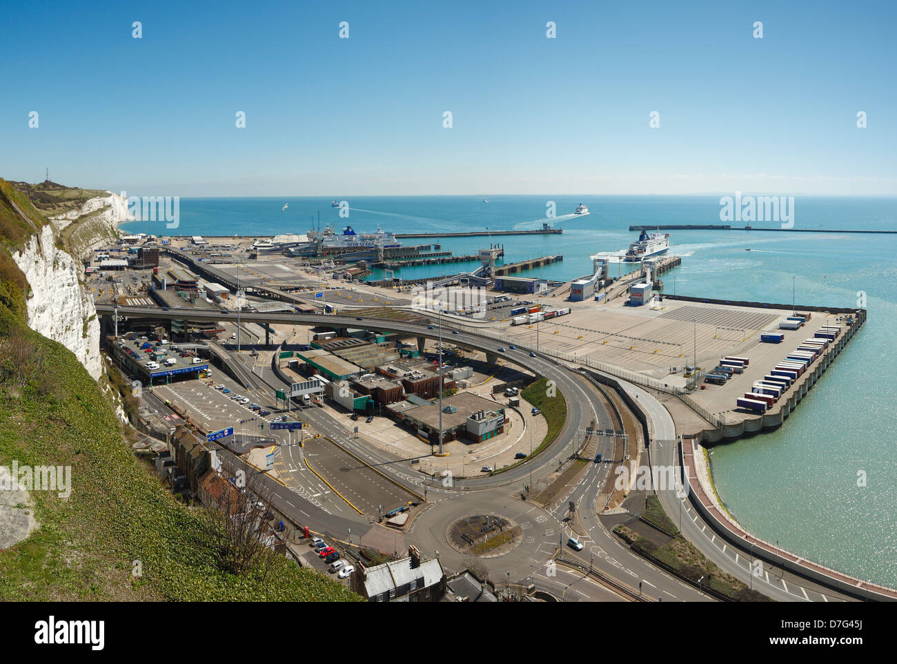 Hafen von Dover. Stockfoto