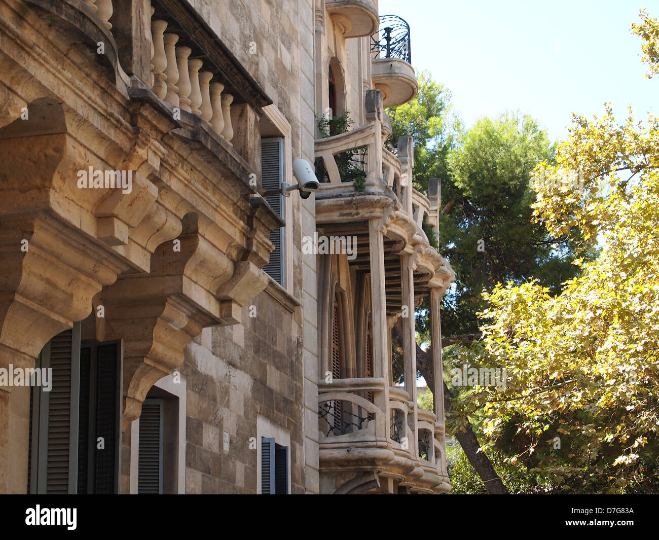 Gepflegtes Haus in Palma de Mallorca Stockfoto