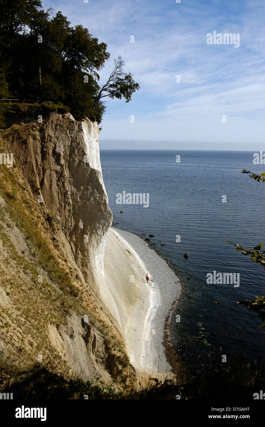 Deutschland, Rügen, Ostsee, Rügen, Wissower Felsen, Kreide, Felsen, Wissower Klinken, Kreidefelsen Stockfoto