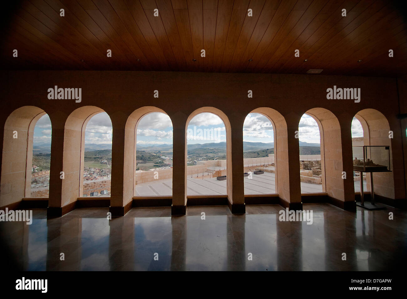 Sicht in die Abhängigkeiten der Abtei, Alcalá la Real, Provinz Jaen, Jaen Stockfoto