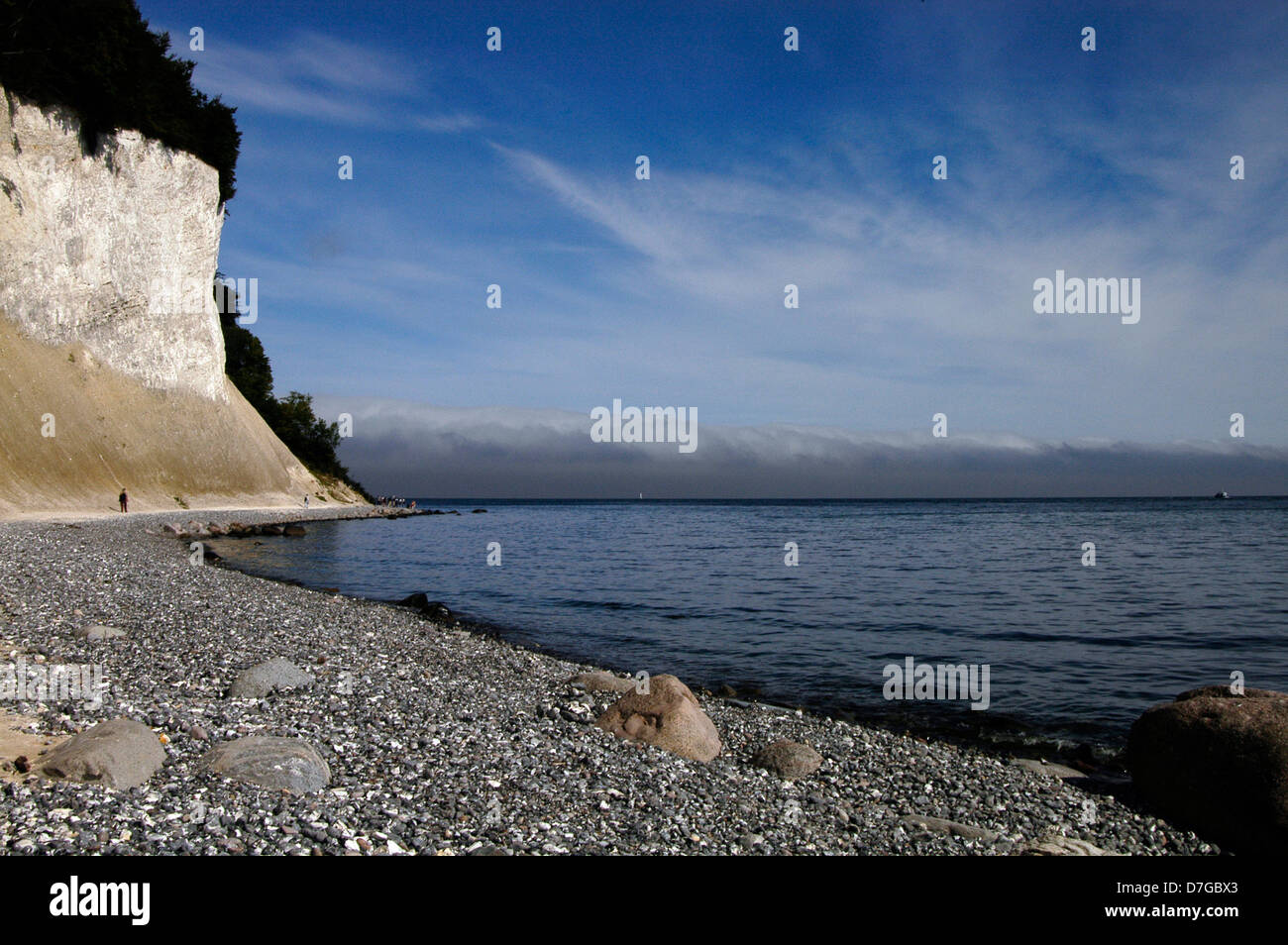 Deutschland, Rügen, Ostsee, Rügen, Wissower Felsen, Kreide, Felsen, Wissower Klinken, Kreidefelsen Stockfoto