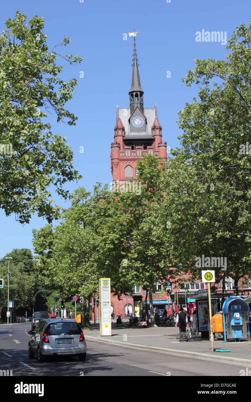 Berlin-Steglitz-Rathaus Stockfoto