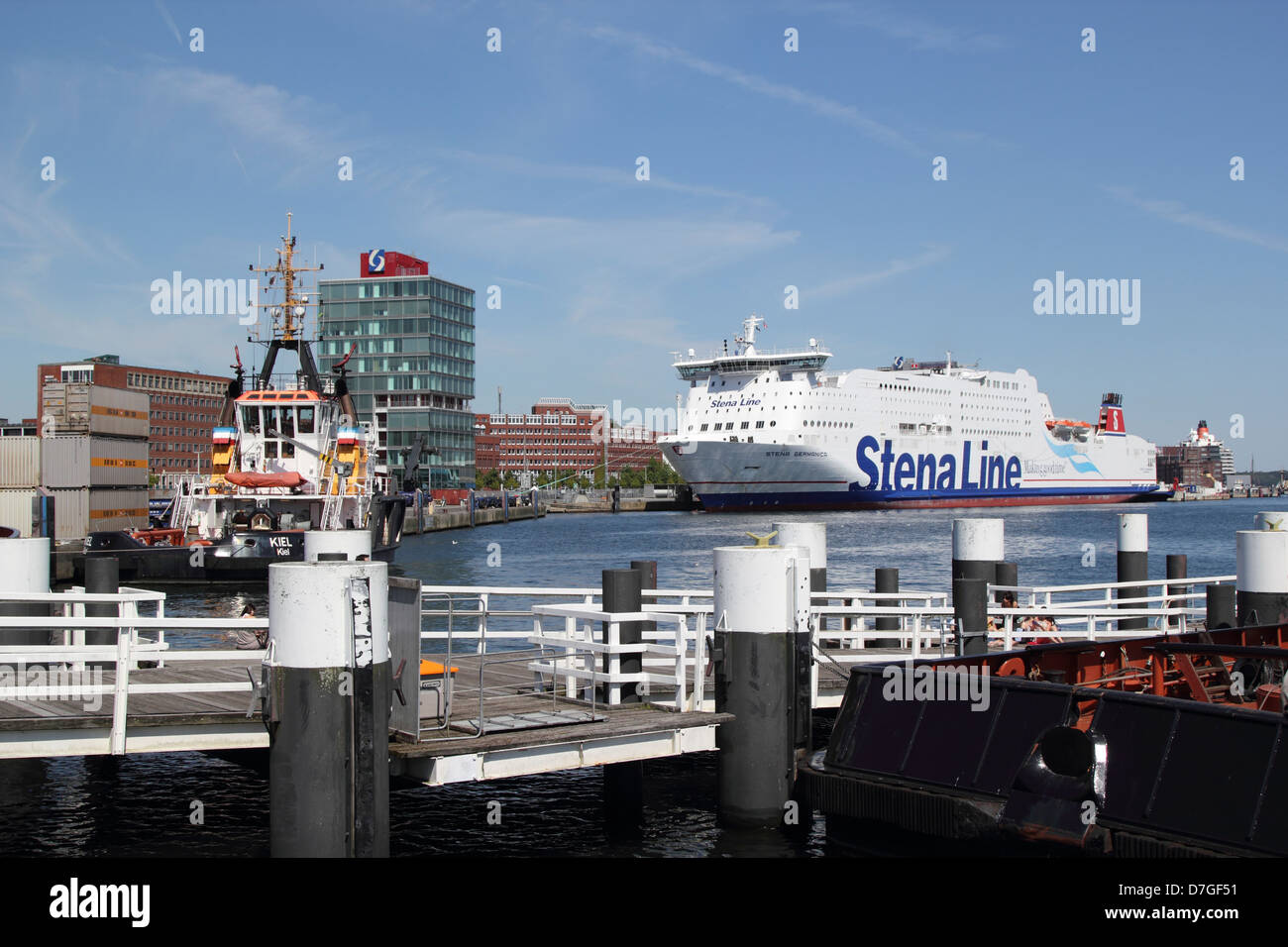 Schleswig Holstein Kiel Hafen Stockfoto