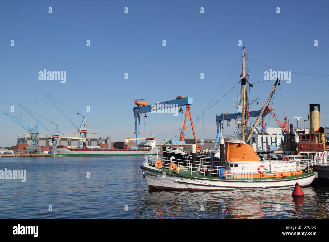 Schleswig Holstein Kiel Hafen Stockfoto