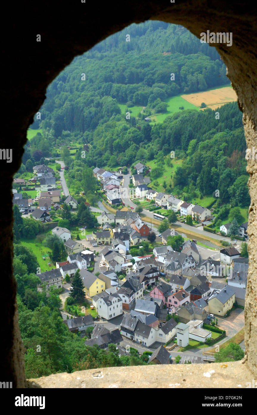 Deutschland, Rheinland-Pfalz, Nassau Lahn, Burg Nassau Stockfoto