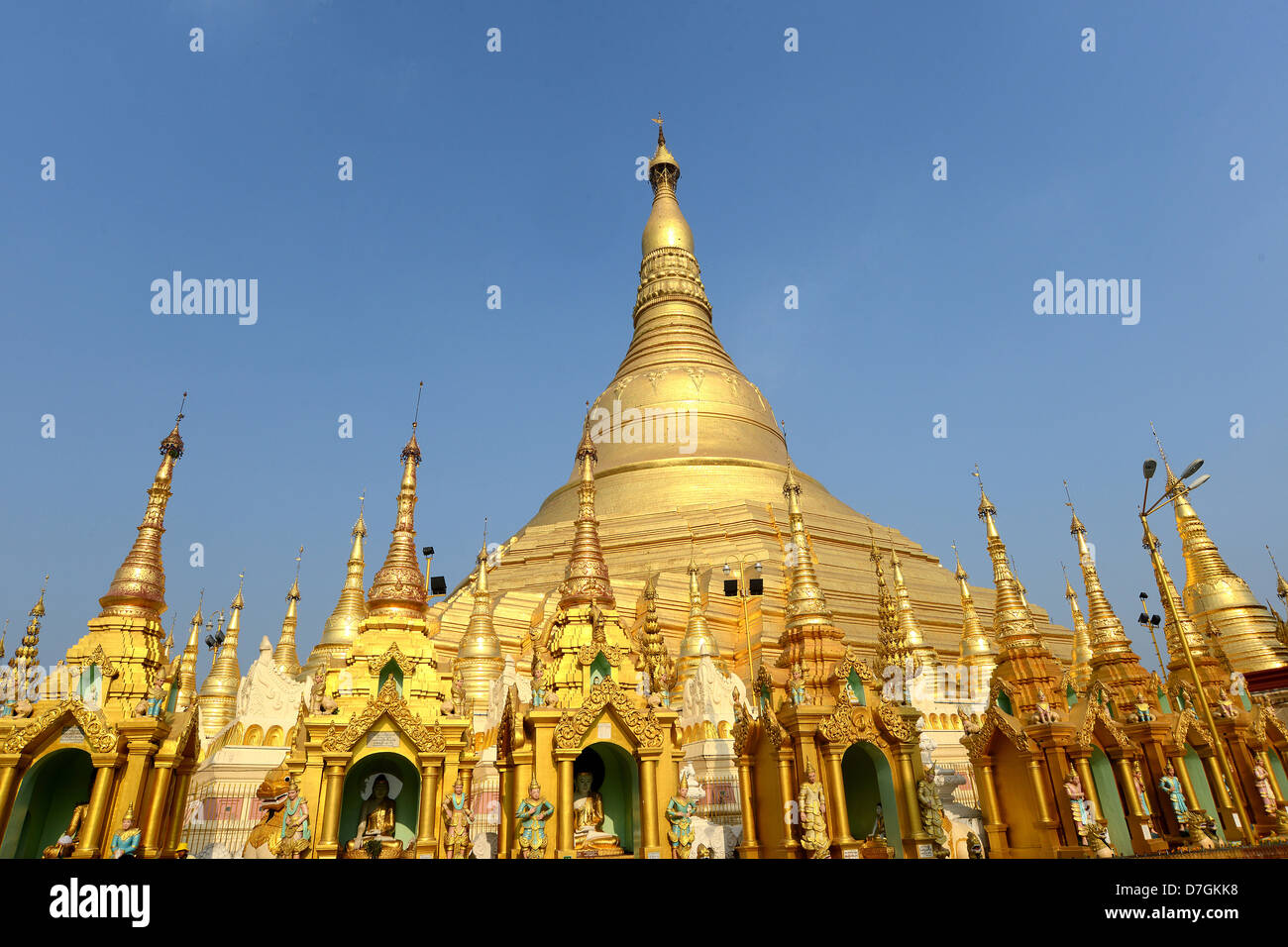 Shwedagon Pagode in Yangon, Myanmar Stockfoto
