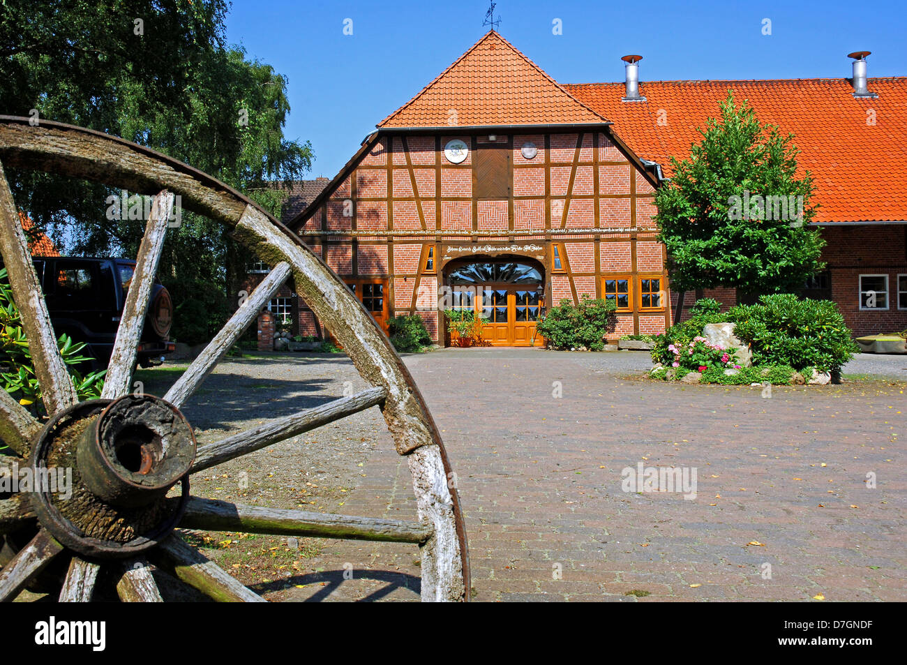 Deutschland, Isernhagen, Bauernhaus, Stockfoto