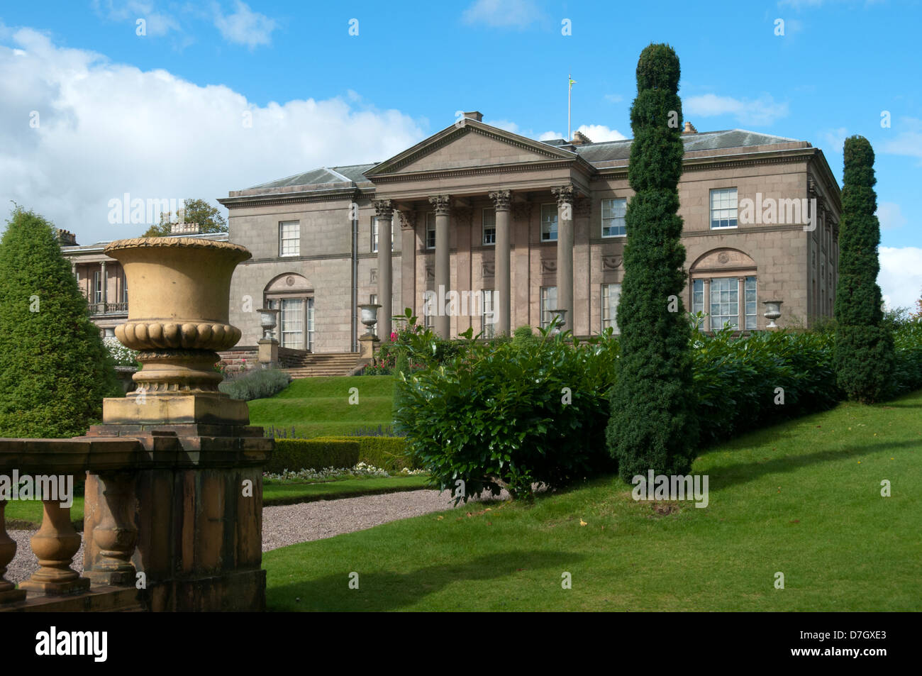 Tatton Hall, Tatton Park, Knutsford, Cheshire, England, Vereinigtes Königreich Stockfoto