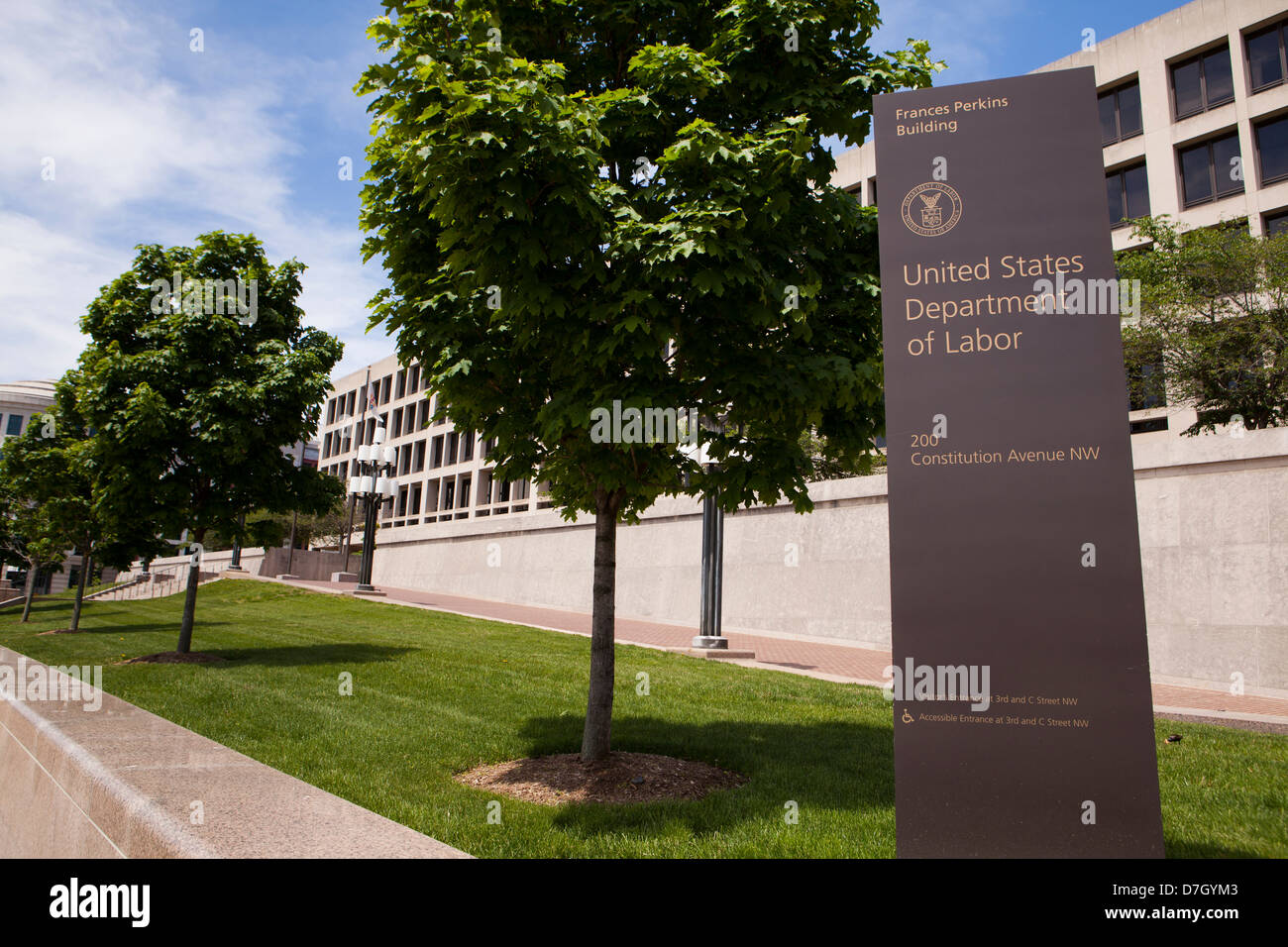 U.S. Department of Labor am Hauptsitz Gebäude - Washington, DC USA Stockfoto