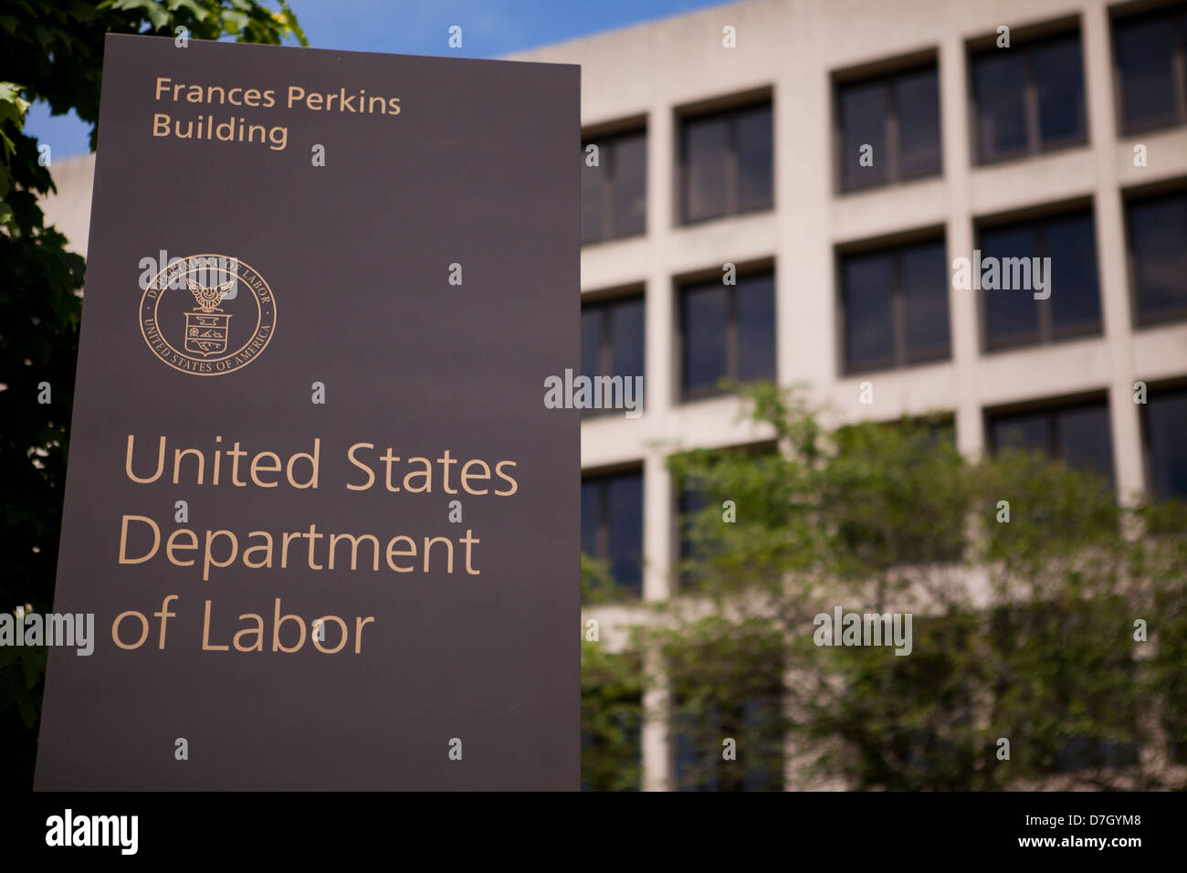U.S. Department of Labor am Hauptsitz Gebäude - Washington, DC USA Stockfoto