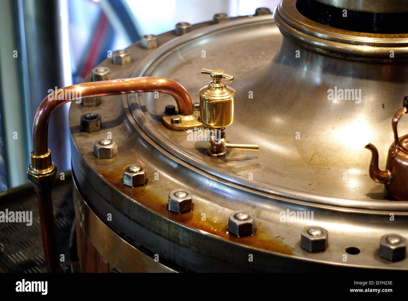 Bolton und Watt Strahl Motorzylinder bei Papplewick Pumping Station Stockfoto